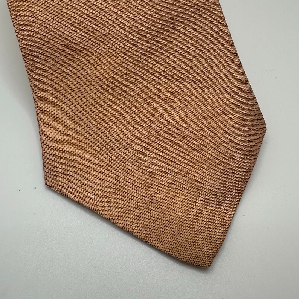 Brooks Brothers Maker‎ All Silk Peach Tie Necktie 3.25" width